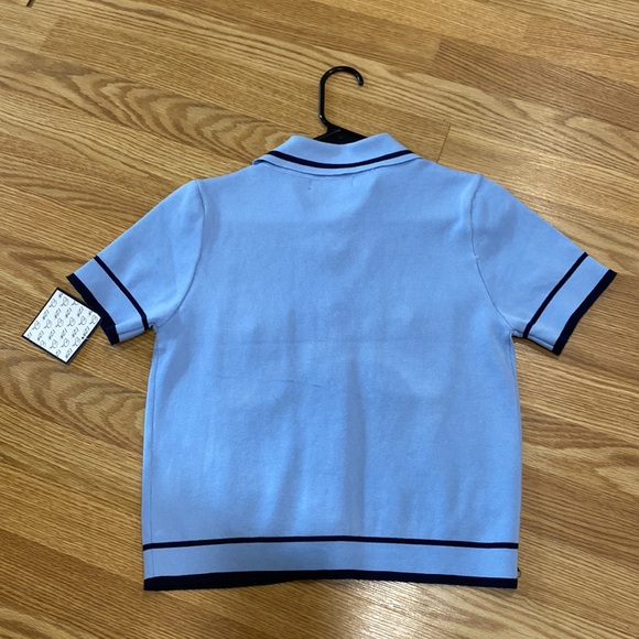 Preppy ⛵️ Viscose. NWT. Nautical button down top size M - Picture 8 of 14